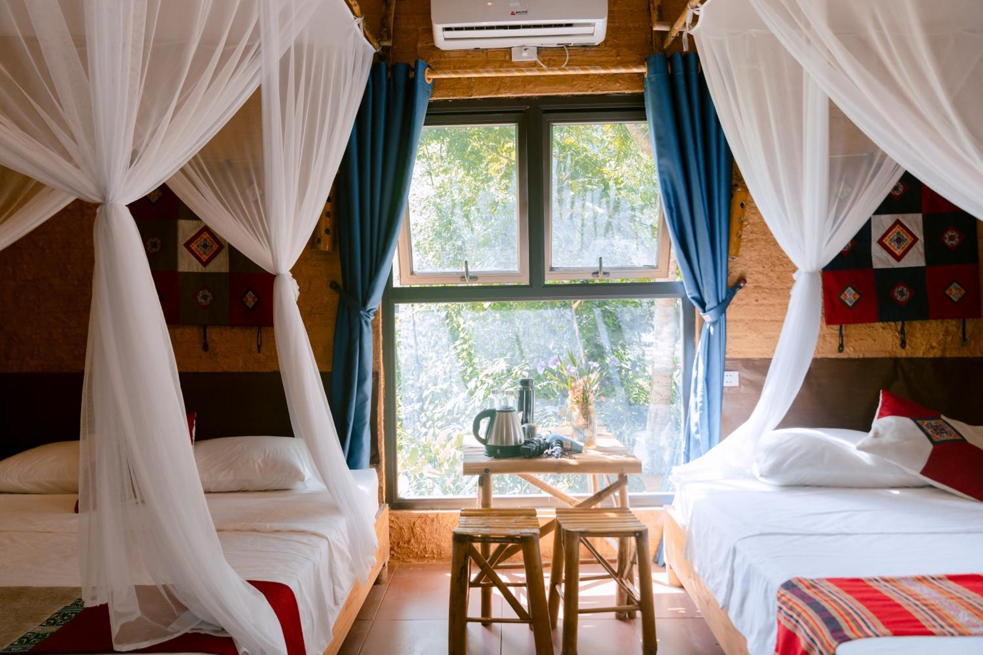 Pu Luong Homestay & Tours Huong Ba Thuoc Esterno foto