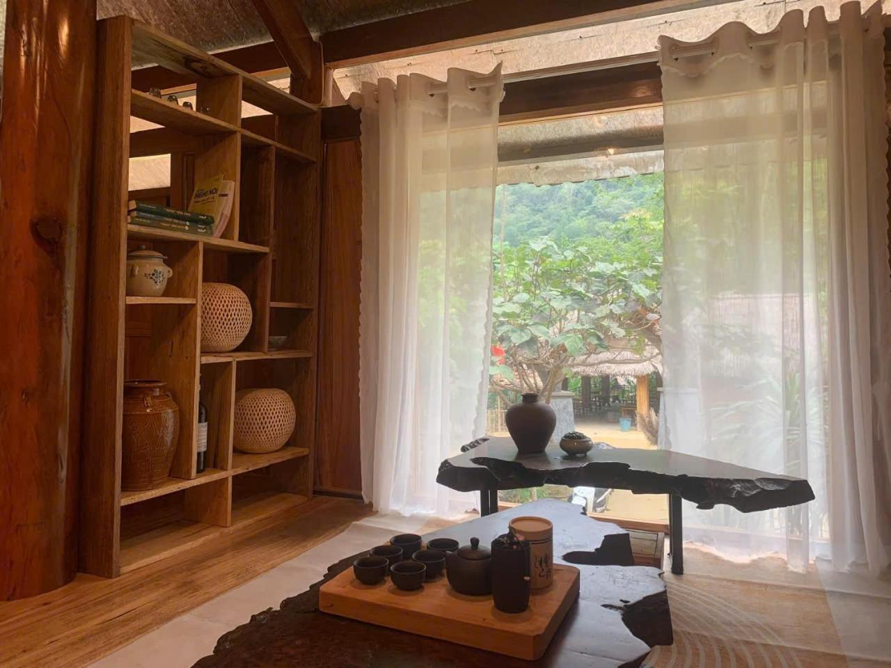 Pu Luong Homestay & Tours Huong Ba Thuoc Esterno foto