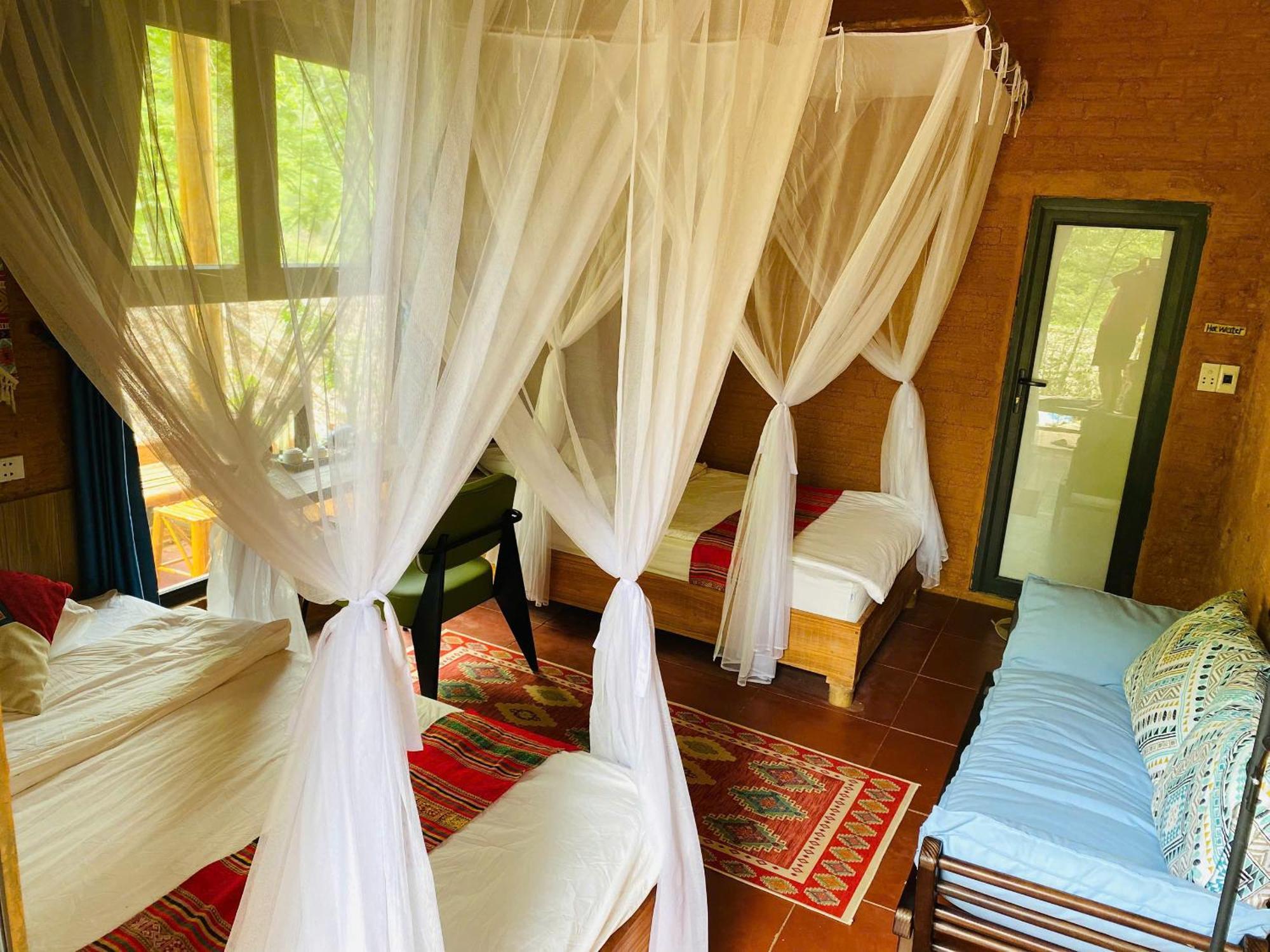 Pu Luong Homestay & Tours Huong Ba Thuoc Esterno foto